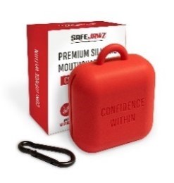 Mouth guard case - red- front view