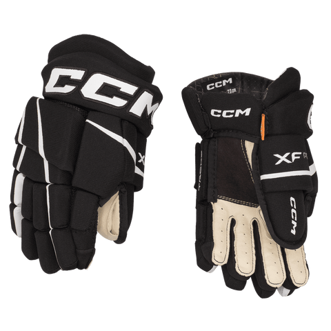 xf pro glove- front and back - black and white